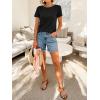image:imageANRABESS Womens Boat Neck Tops Short Sleeve TShirts Causal Fashion Tee Shirts 2026 Summer Spring ClothesBlack