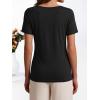image:imageANRABESS Womens Boat Neck Tops Short Sleeve TShirts Causal Fashion Tee Shirts 2026 Summer Spring ClothesBlack