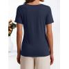 image:imageANRABESS Womens Boat Neck Tops Short Sleeve TShirts Causal Fashion Tee Shirts 2026 Summer Spring ClothesNavy Blue