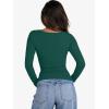 image:imageANRABESS Womens Cutout Tops Trendy Sexy Long Sleeve Shirts Ribbed Slim Fit Tee 2025 Fall Fashion Going Out Tshirts ClothesGreen