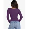 image:imageANRABESS Womens Cutout Tops Trendy Sexy Long Sleeve Shirts Ribbed Slim Fit Tee 2025 Fall Fashion Going Out Tshirts ClothesPurple