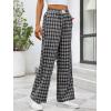 image:imageANRABESS Womens Gingham Pants  Casual Lounge Pajama Bottoms for Home Sleep Resort WearMulti Black Plaid