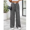image:imageANRABESS Womens Gingham Pants  Casual Lounge Pajama Bottoms for Home Sleep Resort WearMulti Black Plaid
