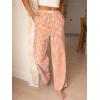 image:imageANRABESS Womens Gingham Pants  Casual Lounge Pajama Bottoms for Home Sleep Resort WearOrange White Plaid