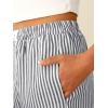 image:imageANRABESS Womens Gingham Striped Pants Palazzo amp Cropped Comfy amp Cute Lounge Pajama Plaid PJ Bottoms With PocketsBlack White Stripe