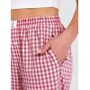 image:imageANRABESS Womens Gingham Striped Pants Palazzo amp Cropped Comfy amp Cute Lounge Pajama Plaid PJ Bottoms With PocketsRed White Plaid