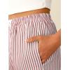 image:imageANRABESS Womens Gingham Striped Pants Palazzo amp Cropped Comfy amp Cute Lounge Pajama Plaid PJ Bottoms With PocketsRed White Stripe