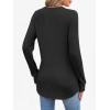 image:imageANRABESS Womens Henley Shirts Long Sleeve Tunic Tops 2025 Fall Fashion Outfits Ribbed Knit Sweaters Ladies Casual ClothesBlack