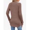 image:imageANRABESS Womens Henley Shirts Long Sleeve Tunic Tops 2025 Fall Fashion Outfits Ribbed Knit Sweaters Ladies Casual ClothesBrown