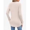 image:imageANRABESS Womens Henley Shirts Long Sleeve Tunic Tops 2025 Fall Fashion Outfits Ribbed Knit Sweaters Ladies Casual ClothesLight Khaki