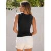 image:imageANRABESS Womens High Neck Tank Tops Stretchy Sleeveless Racerback Sexy Slim Fit Basic Tee Shirts Y2K Trendy Summer OutfitsBlack