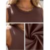 image:imageANRABESS Womens High Neck Tank Tops Stretchy Sleeveless Racerback Sexy Slim Fit Basic Tee Shirts Y2K Trendy Summer OutfitsDark Brown