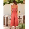 image:imageANRABESS Womens Jumpsuits Summer Linen Wide Leg Sleeveless V Neck Casual Dressy Rompers Pants 2026 Spring Vacation OutfitsPeach
