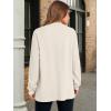 image:imageANRABESS Womens Long Sleeve Henley Tops Tunic Sweatshirt Loose Slit Casual Button Shirts Pullover 2026 Spring Winter OutfitsBeige