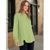image:imageANRABESS Womens Long Sleeve Henley Tops Tunic Sweatshirt Loose Slit Casual Button Shirts Pullover 2026 Spring Winter OutfitsGreen