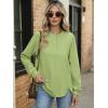image:imageANRABESS Womens Long Sleeve Henley Tops Tunic Sweatshirt Loose Slit Casual Button Shirts Pullover 2026 Spring Winter OutfitsGreen