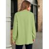 image:imageANRABESS Womens Long Sleeve Henley Tops Tunic Sweatshirt Loose Slit Casual Button Shirts Pullover 2026 Spring Winter OutfitsGreen