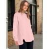image:imageANRABESS Womens Long Sleeve Henley Tops Tunic Sweatshirt Loose Slit Casual Button Shirts Pullover 2026 Spring Winter OutfitsPink