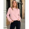 image:imageANRABESS Womens Long Sleeve Henley Tops Tunic Sweatshirt Loose Slit Casual Button Shirts Pullover 2026 Spring Winter OutfitsPink