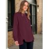 image:imageANRABESS Womens Long Sleeve Henley Tops Tunic Sweatshirt Loose Slit Casual Button Shirts Pullover 2026 Spring Winter OutfitsWine Red