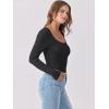 image:imageANRABESS Womens Long Sleeve Shirts Scoop Neck Ribbed Knit Slim Fitted Tops Casual Basic Tee 2025 Fall Fashion Outfits ClothesBlack