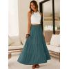 image:imageANRABESS Womens Maxi Skirts Elastic High Waist ALine Tiered Long Flowy Boho Skirts Summer Casual Beach amp Vacation WearLake