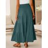 image:imageANRABESS Womens Maxi Skirts Elastic High Waist ALine Tiered Long Flowy Boho Skirts Summer Casual Beach amp Vacation WearLake