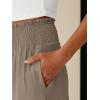 image:imageANRABESS Womens Maxi Skirts Elastic High Waist ALine Tiered Long Flowy Boho Skirts Summer Casual Beach amp Vacation WearLight Camel