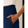 image:imageANRABESS Womens Maxi Skirts Elastic High Waist ALine Tiered Long Flowy Boho Skirts Summer Casual Beach amp Vacation WearNavy Blue