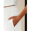 image:imageANRABESS Womens Maxi Skirts Elastic High Waist ALine Tiered Long Flowy Boho Skirts Summer Casual Beach amp Vacation WearWhite