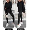 image:imageANRABESS Womens Oversized Hoodies Long Sleeve Fleece Side Slit Hooded Sweatshirts Pullover 2026 Fall Outfits Y2K ClothesBlack