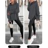 image:imageANRABESS Womens Oversized Hoodies Long Sleeve Fleece Side Slit Hooded Sweatshirts Pullover 2026 Fall Outfits Y2K ClothesDeep Grey