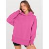 image:imageANRABESS Womens Oversized Hoodies Long Sleeve Fleece Side Slit Hooded Sweatshirts Pullover 2026 Fall Outfits Y2K ClothesHot Pink