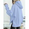image:imageANRABESS Womens Oversized Hoodies Long Sleeve Fleece Side Slit Hooded Sweatshirts Pullover 2026 Fall Outfits Y2K ClothesLight Blue
