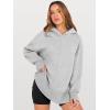 image:imageANRABESS Womens Oversized Hoodies Long Sleeve Fleece Side Slit Hooded Sweatshirts Pullover 2026 Fall Outfits Y2K ClothesLight Grey