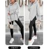 image:imageANRABESS Womens Oversized Hoodies Long Sleeve Fleece Side Slit Hooded Sweatshirts Pullover 2026 Fall Outfits Y2K ClothesLight Grey
