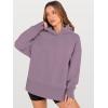 image:imageANRABESS Womens Oversized Hoodies Long Sleeve Fleece Side Slit Hooded Sweatshirts Pullover 2026 Fall Outfits Y2K ClothesLight Nutmeg