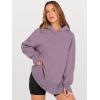 image:imageANRABESS Womens Oversized Hoodies Long Sleeve Fleece Side Slit Hooded Sweatshirts Pullover 2026 Fall Outfits Y2K ClothesLight Nutmeg