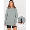 image:imageANRABESS Womens Oversized Hoodies Long Sleeve Fleece Side Slit Hooded Sweatshirts Pullover 2026 Fall Outfits Y2K ClothesSage Green