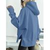 image:imageANRABESS Womens Oversized Hoodies Long Sleeve Fleece Side Slit Hooded Sweatshirts Pullover 2026 Fall Outfits Y2K ClothesSky Blue