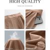image:imageANRABESS Womens Pants Wide Leg Waffle Knit Casual Stretchy Work Dress Pants 2026 Pull on Business Slacks Trousers OutfitsCoffee