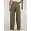 image:imageANRABESS Womens Pants Wide Leg Waffle Knit Casual Stretchy Work Dress Pants 2026 Pull on Business Slacks Trousers OutfitsPea Green