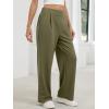 image:imageANRABESS Womens Pants Wide Leg Waffle Knit Casual Stretchy Work Dress Pants 2026 Pull on Business Slacks Trousers OutfitsPea Green