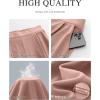 image:imageANRABESS Womens Pants Wide Leg Waffle Knit Casual Stretchy Work Dress Pants 2026 Pull on Business Slacks Trousers OutfitsPink