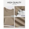 image:imageANRABESS Womens Short Sleeve Tops Built in Bra 2026 Summer T Shirts Slim Fitted Going Out Y2K Basic Tee Vacation ClothesKhaki