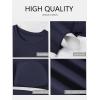 image:imageANRABESS Womens Short Sleeve Tops Built in Bra 2026 Summer T Shirts Slim Fitted Going Out Y2K Basic Tee Vacation ClothesNavy Blue
