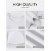 image:imageANRABESS Womens Short Sleeve Tops Built in Bra 2026 Summer T Shirts Slim Fitted Going Out Y2K Basic Tee Vacation ClothesWhite