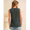 image:imageANRABESS Womens Tank Top Waffle Knit Sleeveless Henley Shirts 2026 Summer Loose Button Up V Neck Dressy Casual Tops ClothesArmy Green