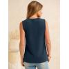 image:imageANRABESS Womens Tank Top Waffle Knit Sleeveless Henley Shirts 2026 Summer Loose Button Up V Neck Dressy Casual Tops ClothesNavy Blue