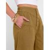 image:imageANRABESS Womens Wide Leg Barrel Jeans 2026 Fashion Spring Baggy High Waisted Trendy Cropped Flowy Denim Pants with PocketsCoffee